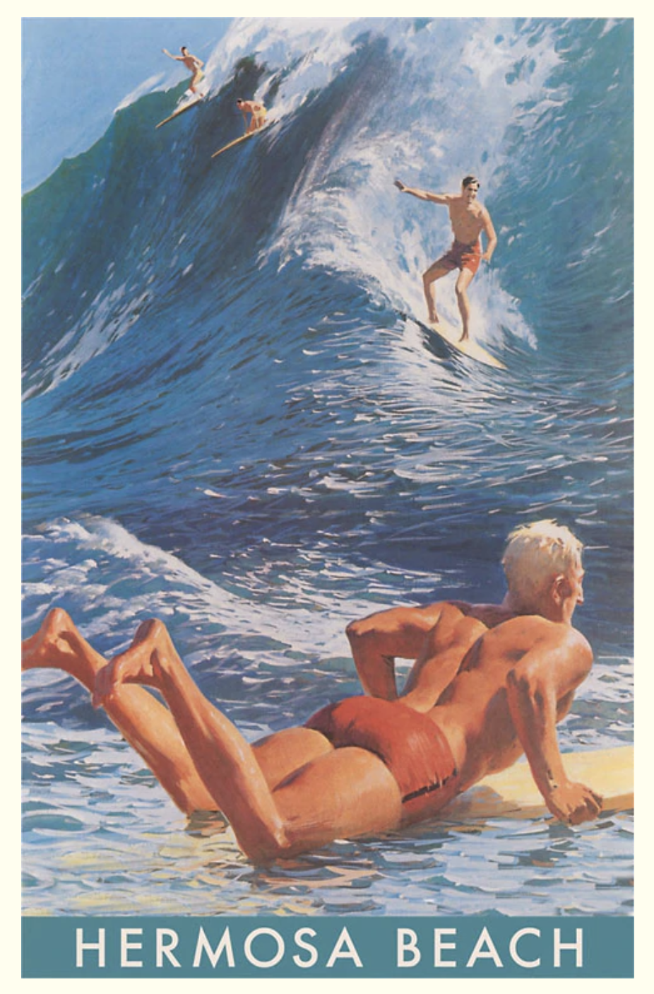 HB Surfers Magnet