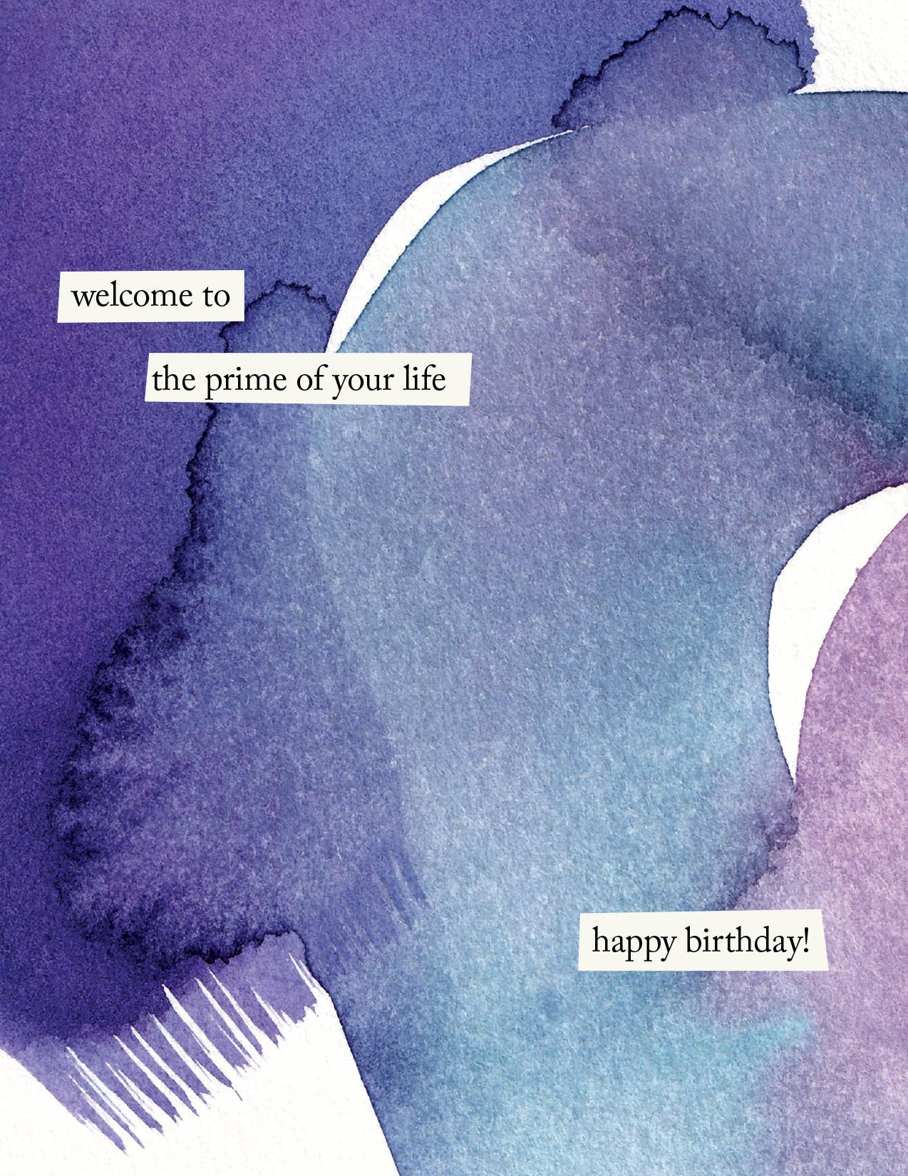 "Prime of your life" Birthday Card