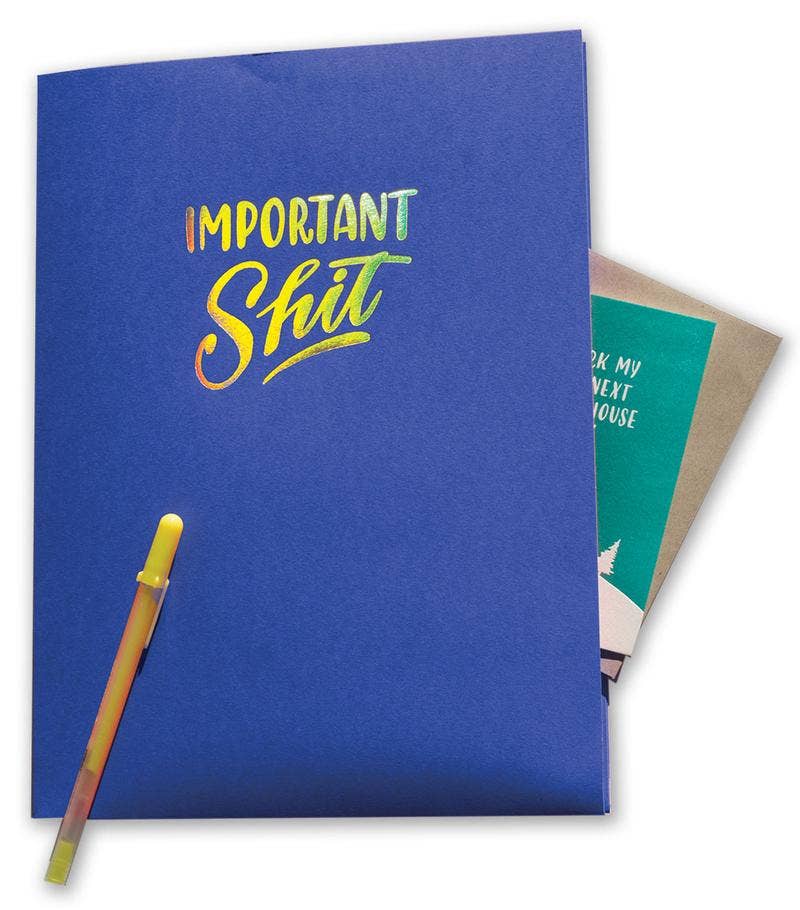 Important Shit Pocket Folder