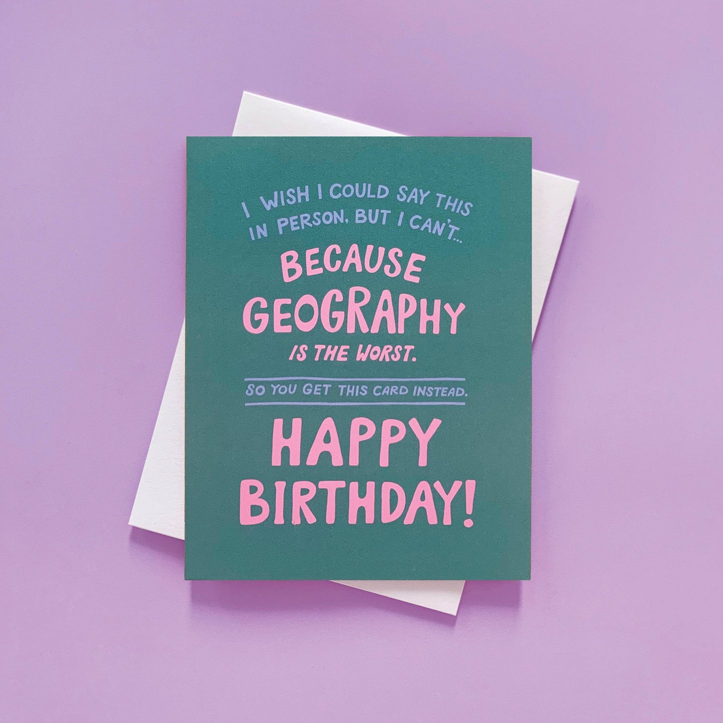 Geography Long Distance Birthday