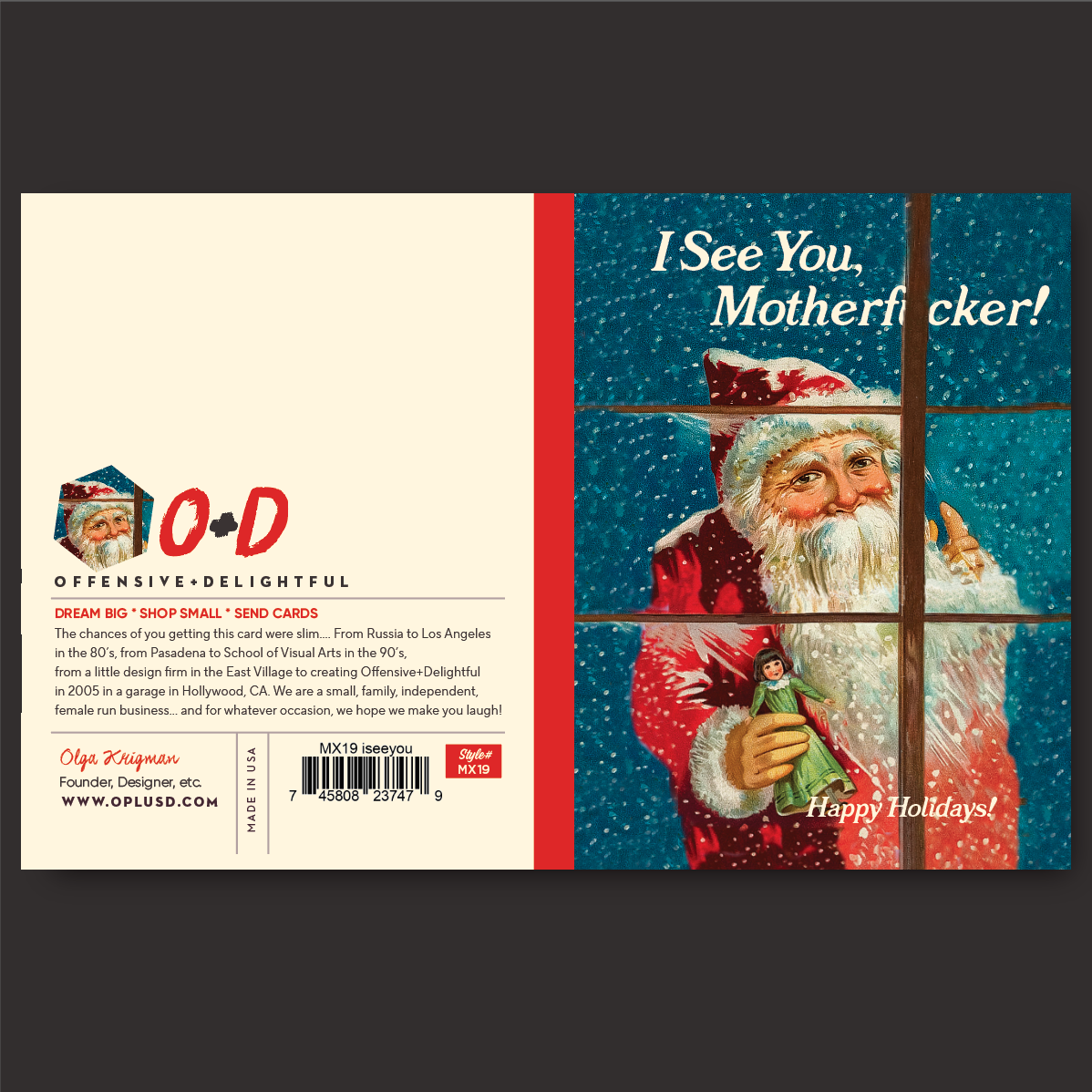 I See You Holiday Card