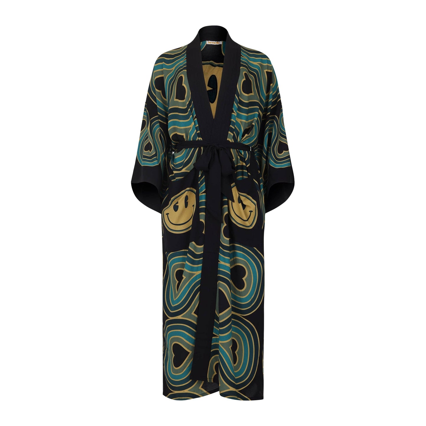 Wonderlust Smiley Duster Robe Blue