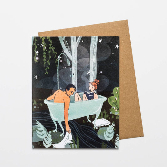 Man + Woman Bath Card