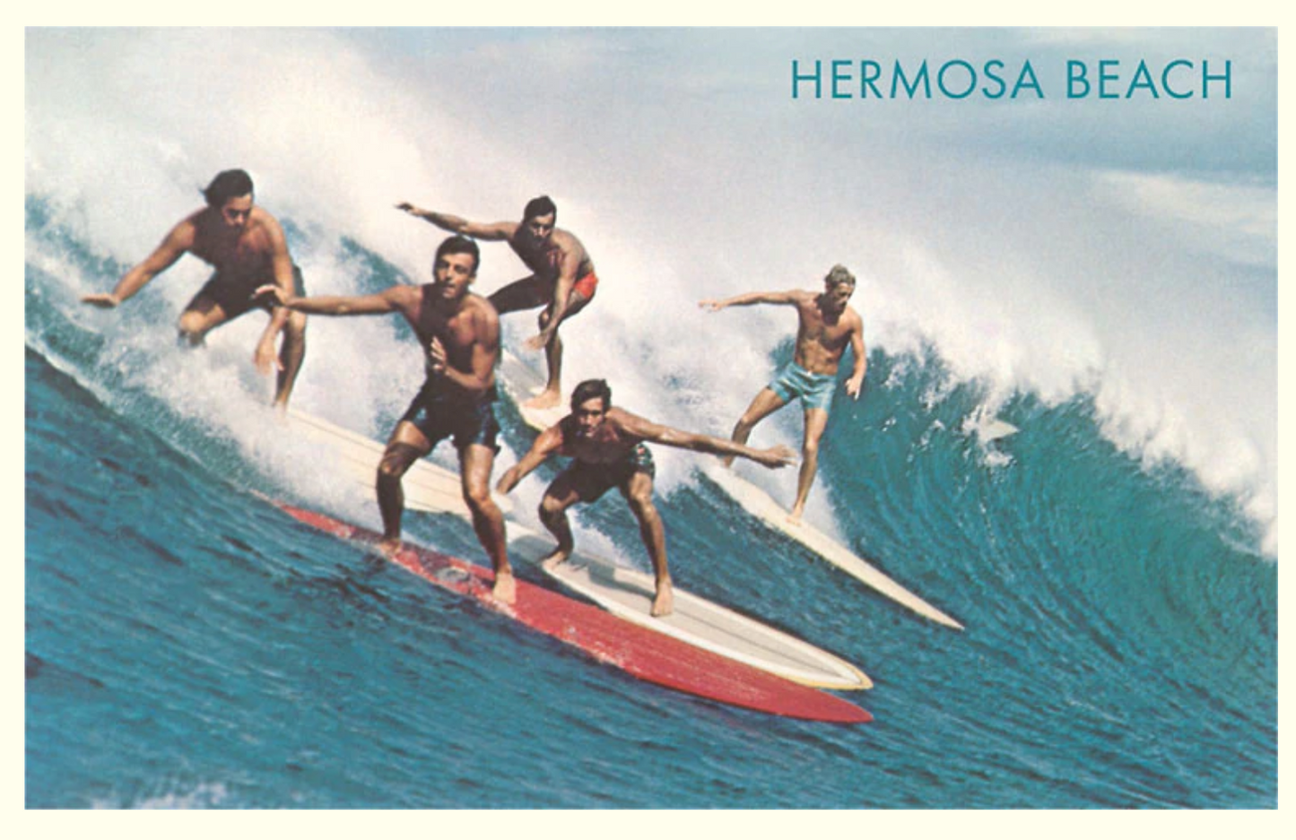 Hermosa Beach Surfers Magnet