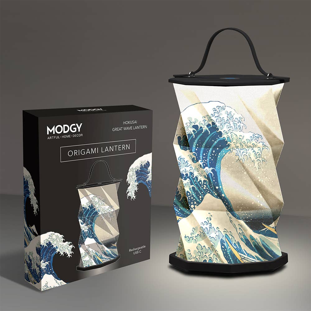 Hokusai The Great Wave Origami Lantern