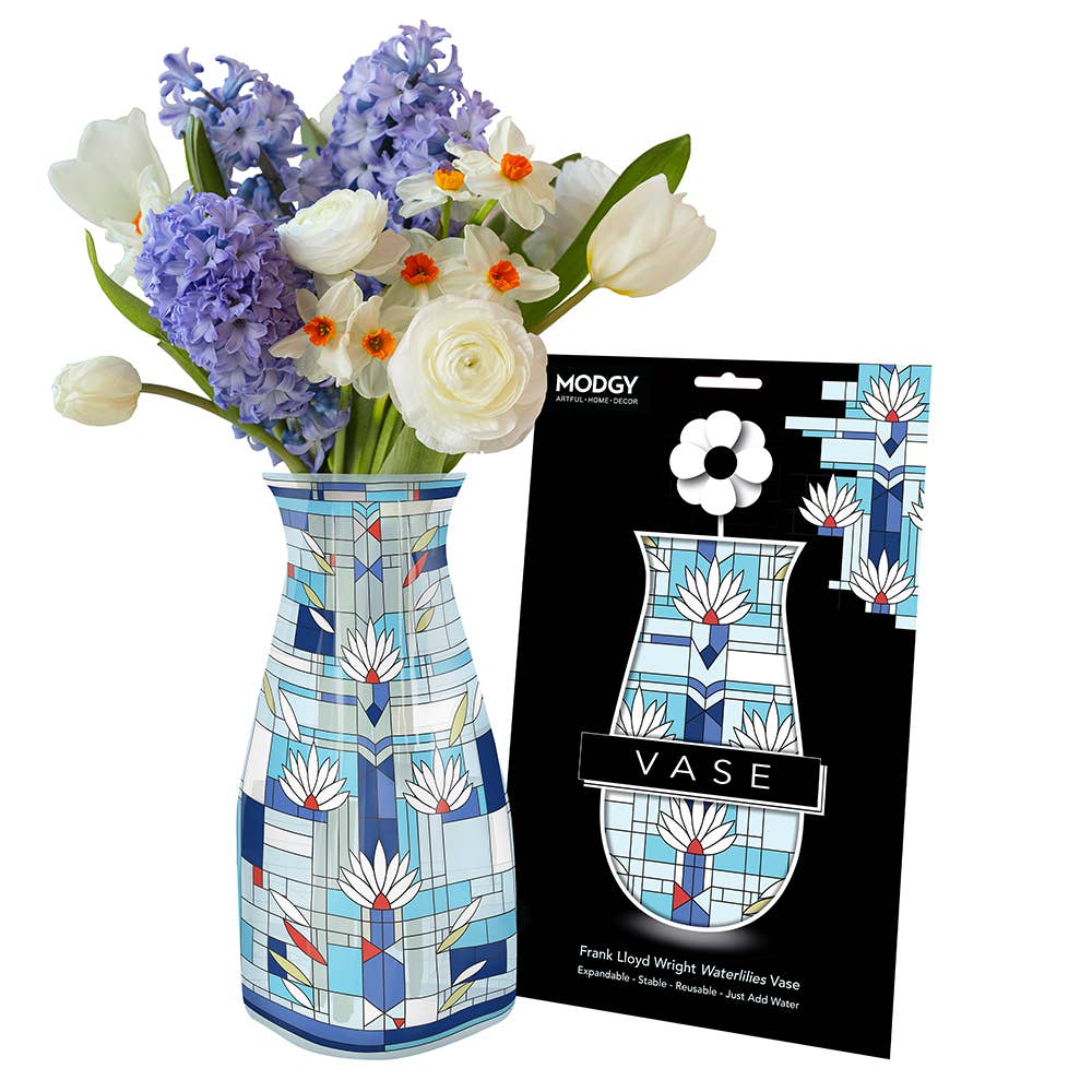 Frank Lloyd Wright Waterlilies Modgy Expandable Vase