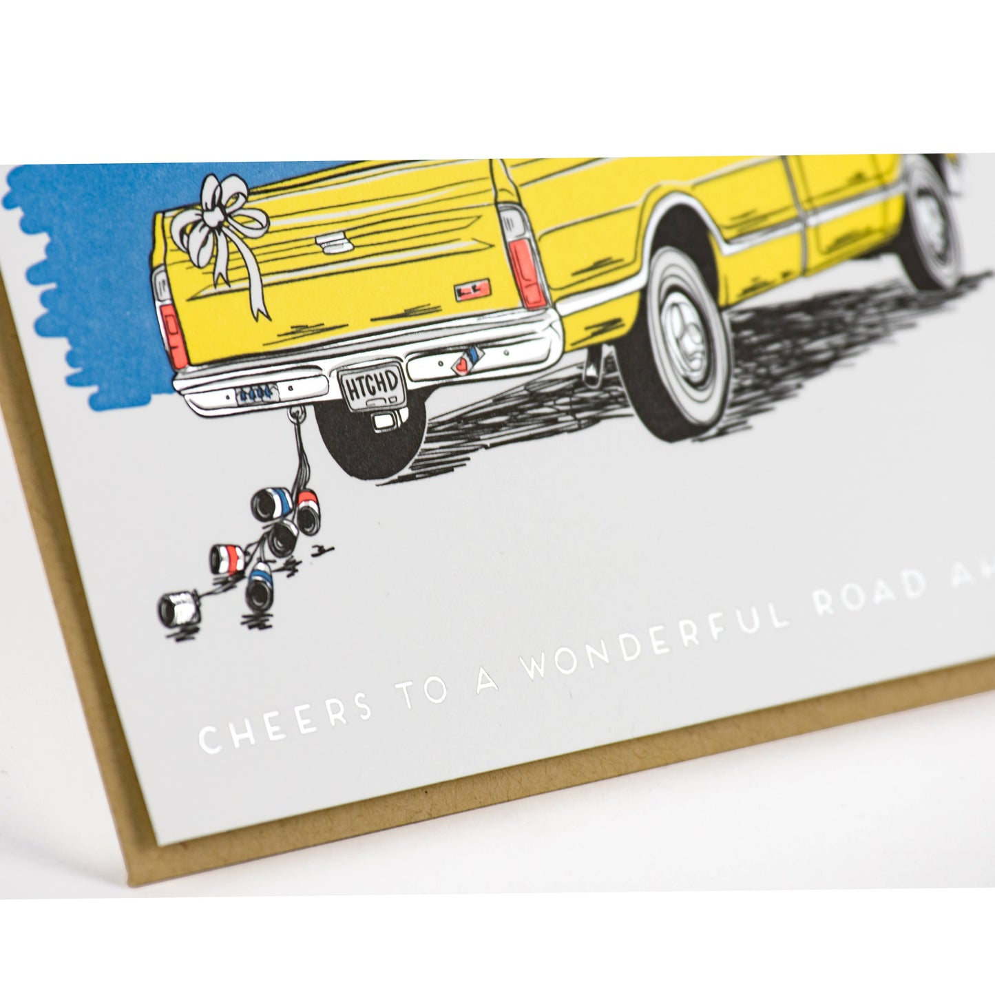 Wedding Truck Sunset Card