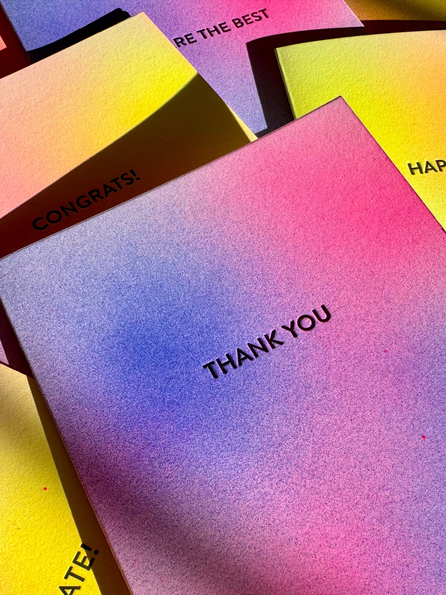 Blue Thank You Card