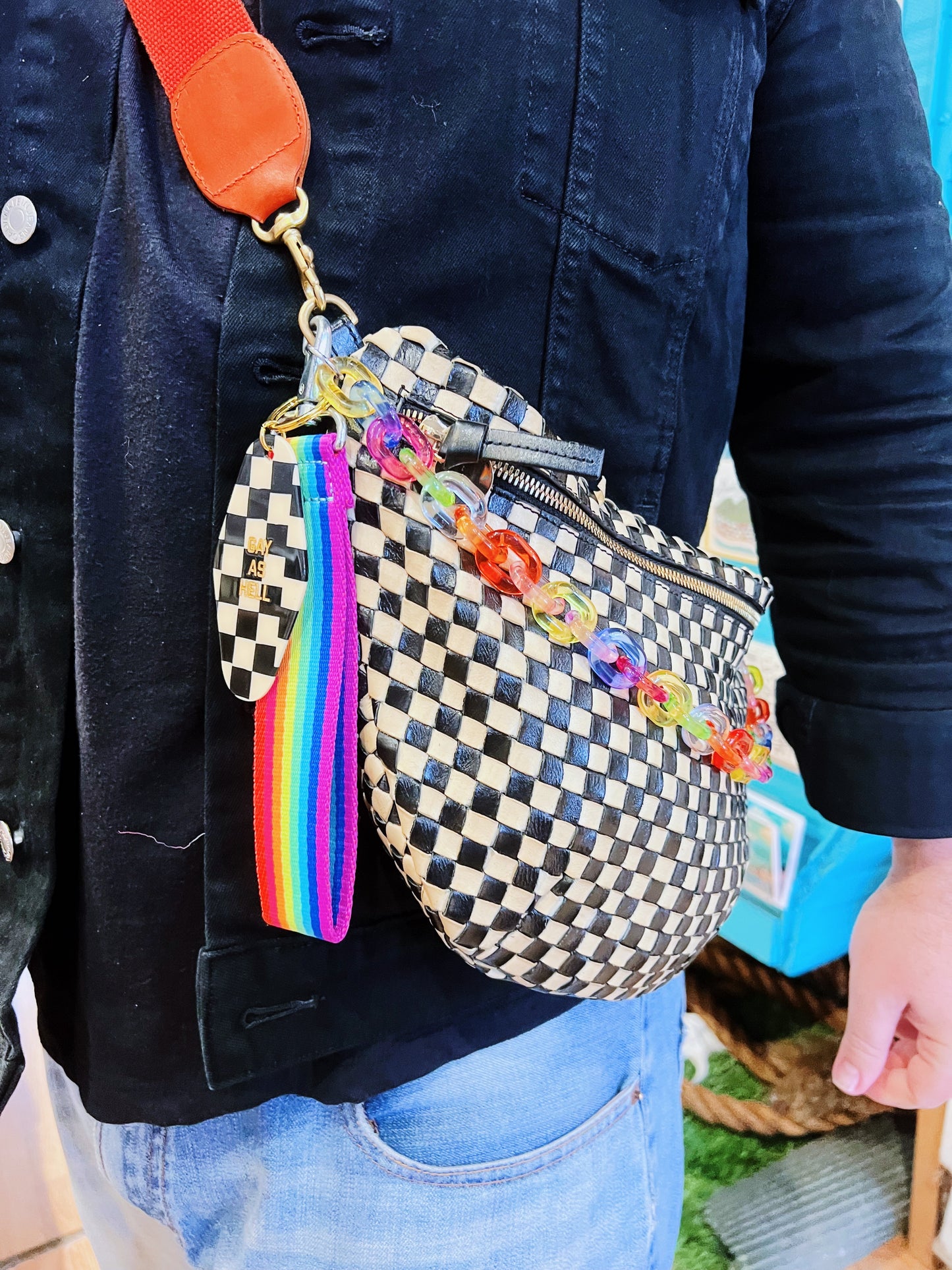 Acrylic Rainbow Link Chain
