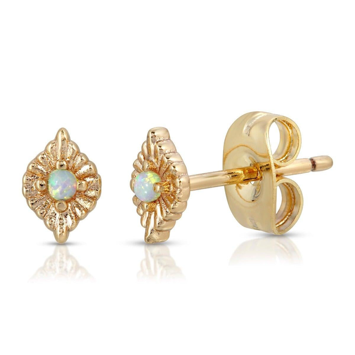 Teeny Opal Eye Studs
