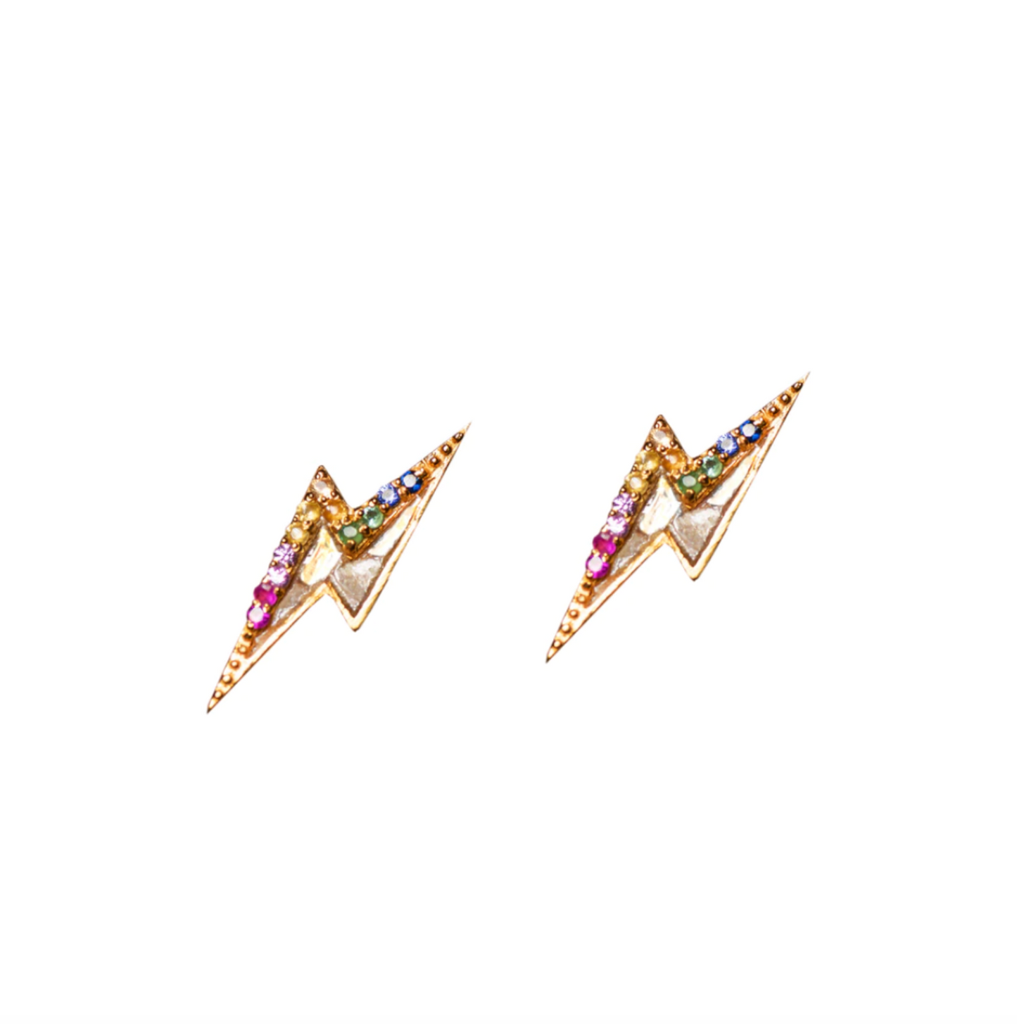 Rainbow Rishi Bolt Studs