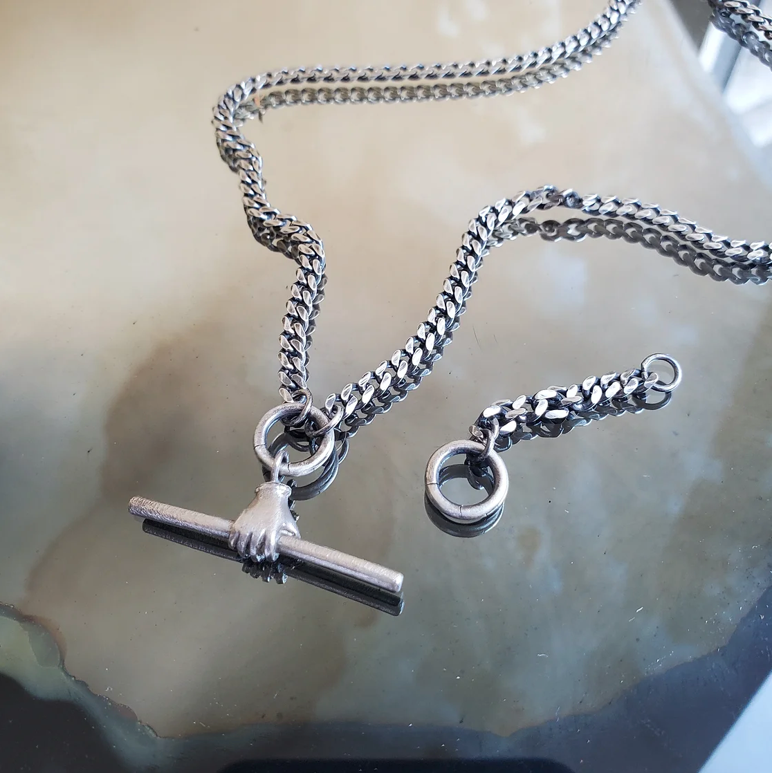 Toggle Hand Charm Holder Necklace