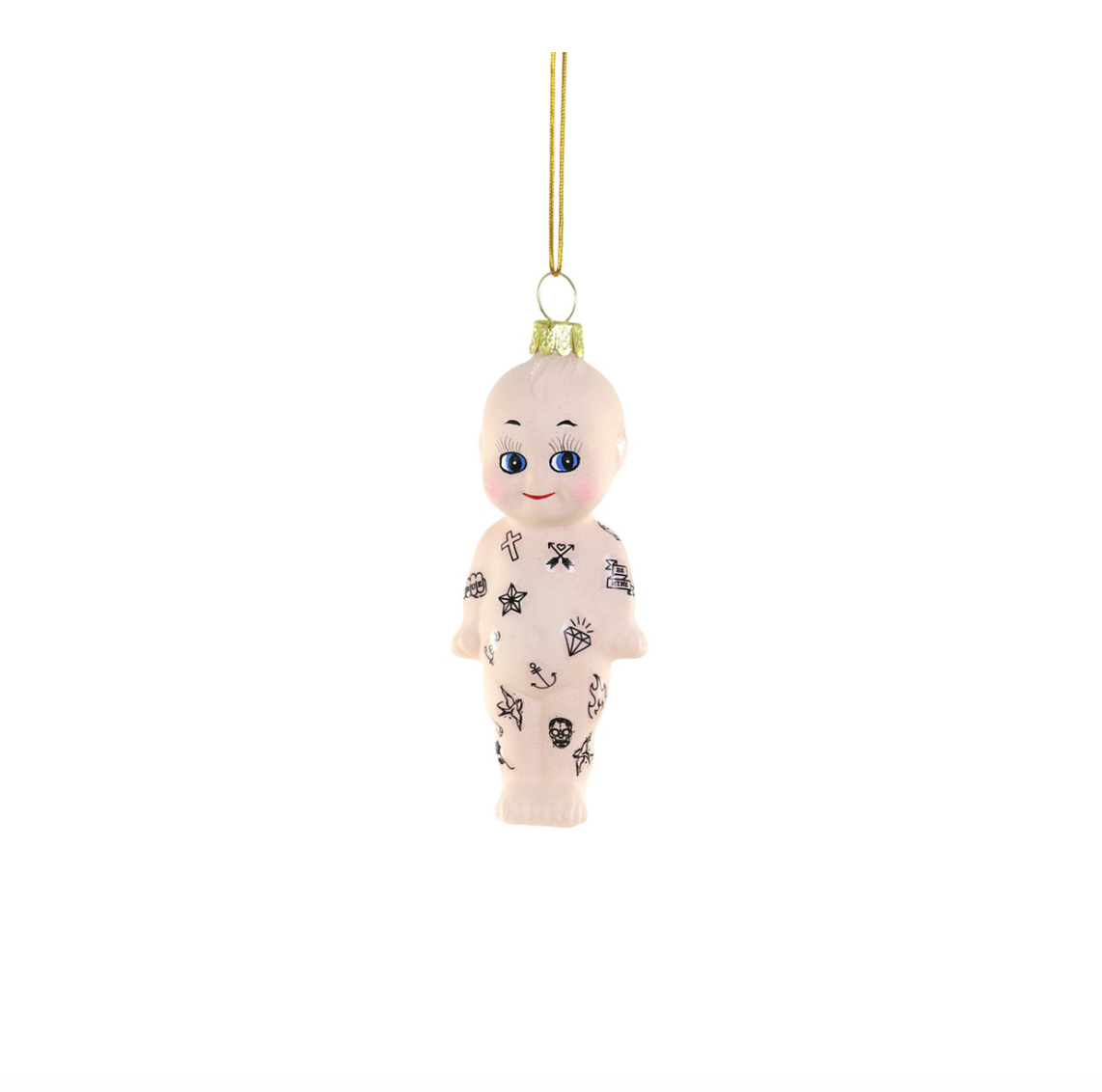 Tattoo Kewpie Doll Ornament