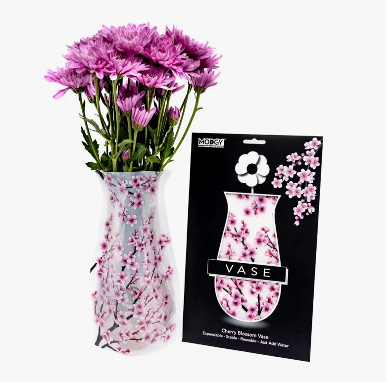 Cherry Blossom Expandable Vase