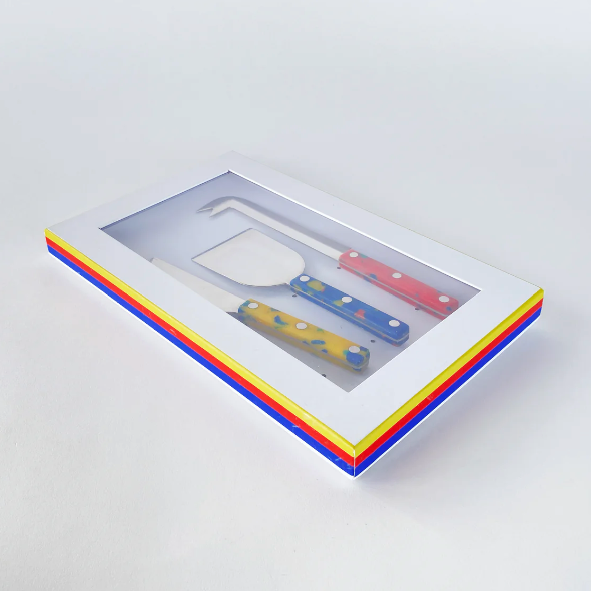 Cheese Knifes Set, Red/Yellow/Blue