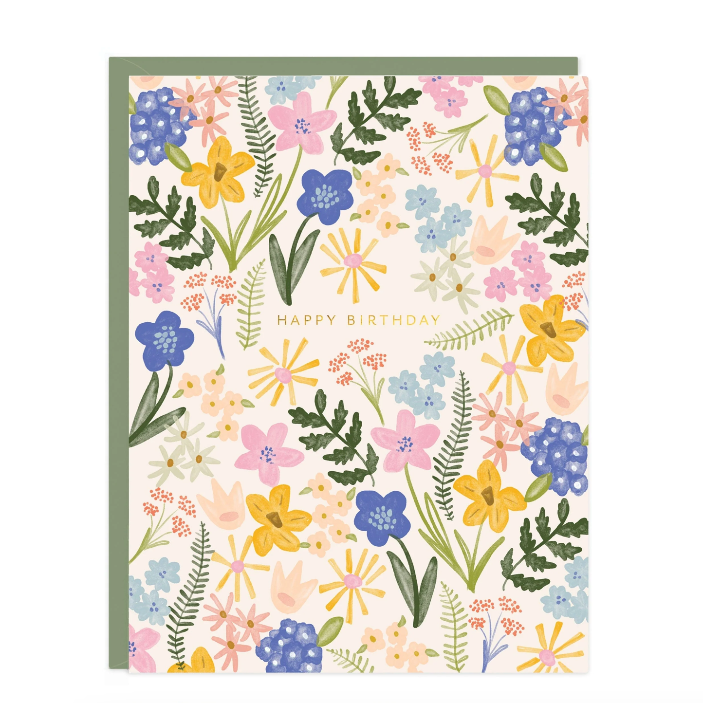 Birthday Floral Burst Card