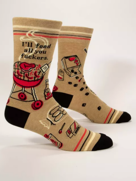 Feed You Fuckers Men's Socks