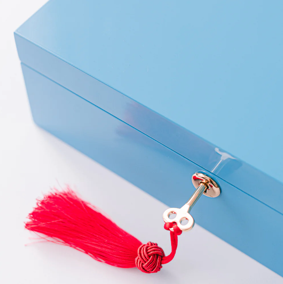 Blue Illumination Lacquer Keepsake Stationery Set