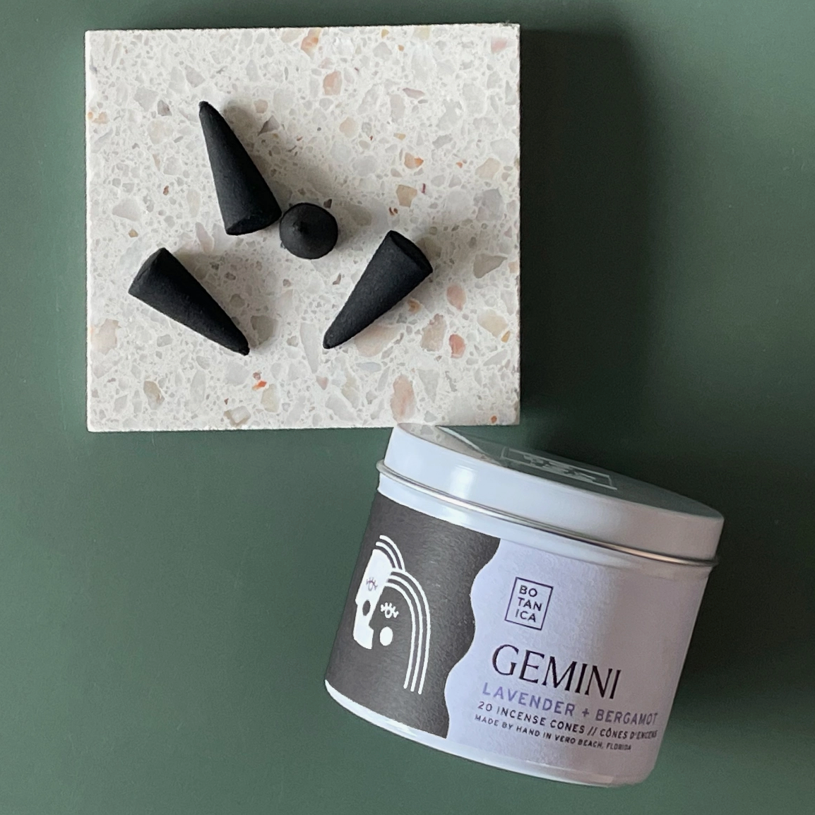 Lavender + Bergamot Gemini Incense Cones