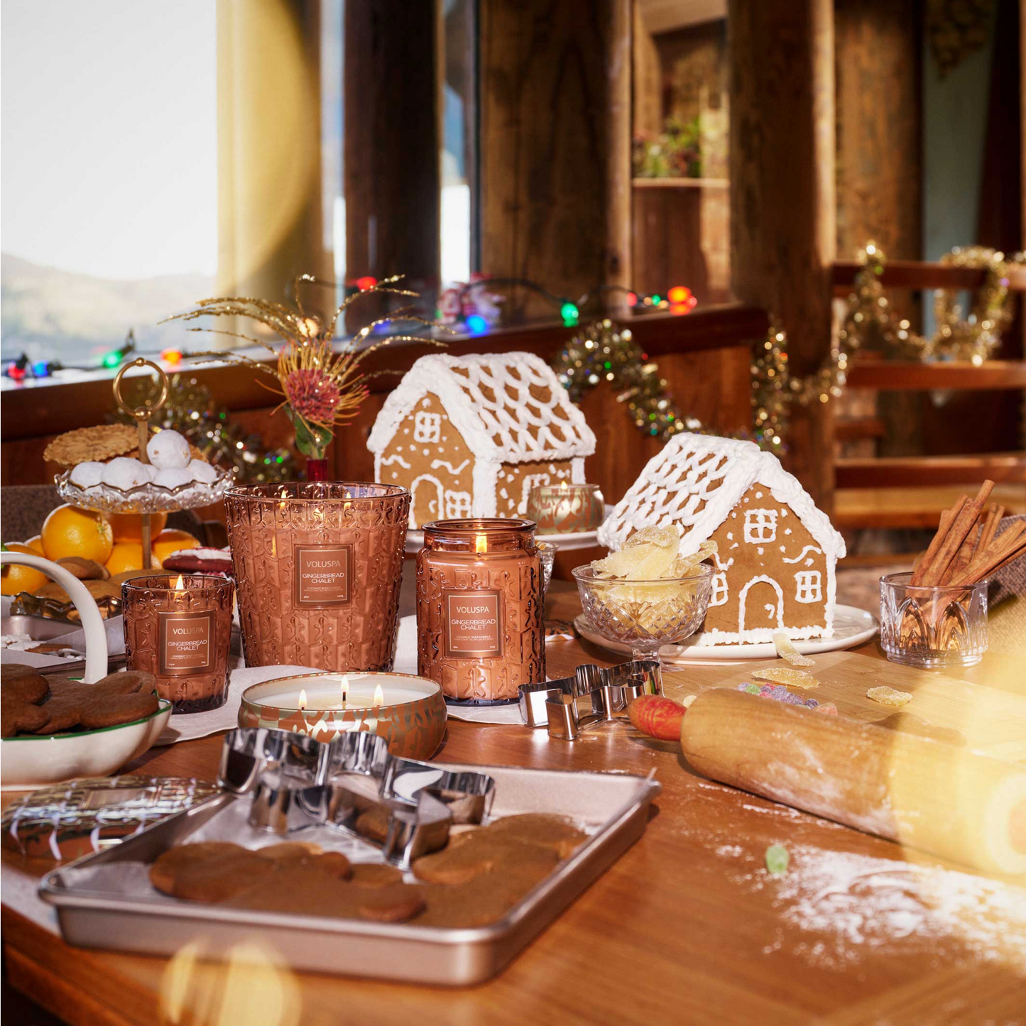 Gingerbread Chalet Candle