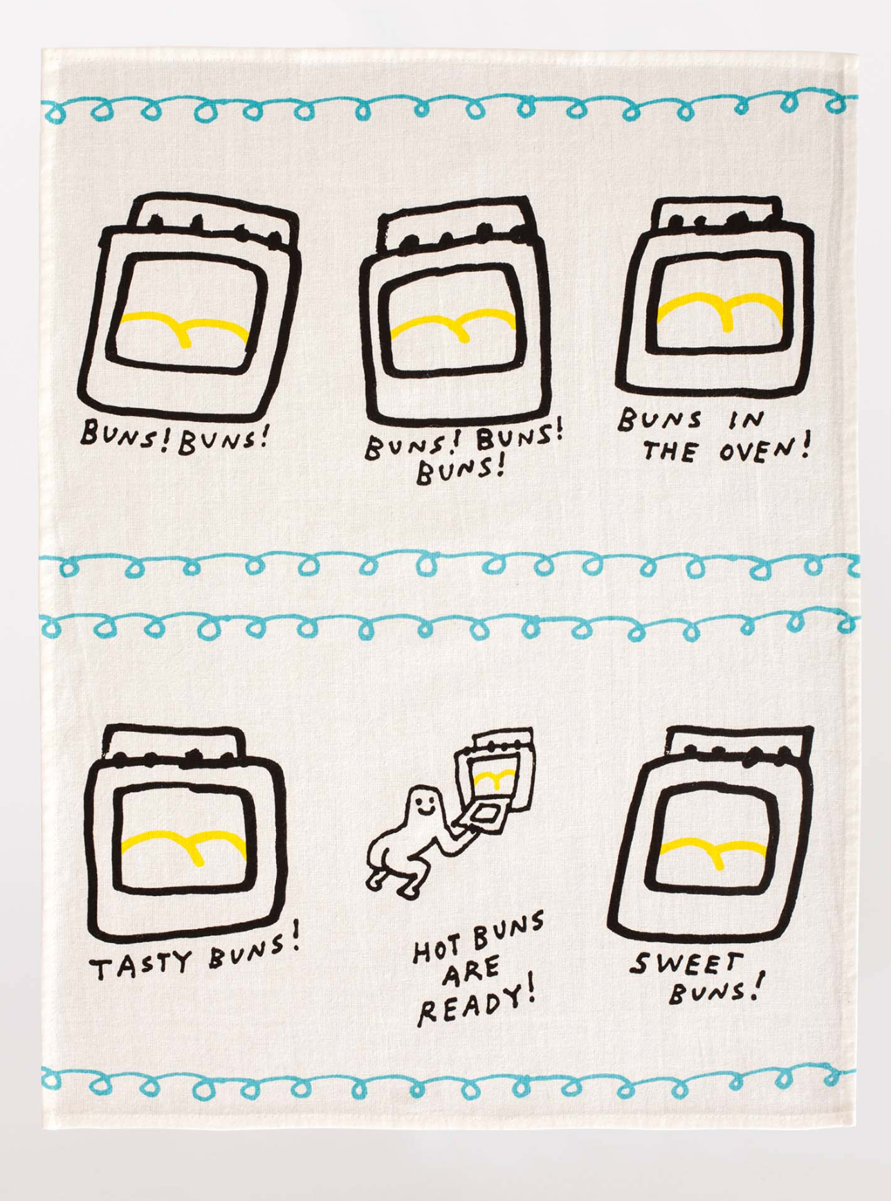 Hot Buns Are Ready Dish Towel