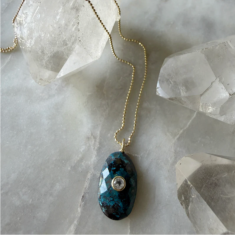 Odelia Chrysocolla Necklace