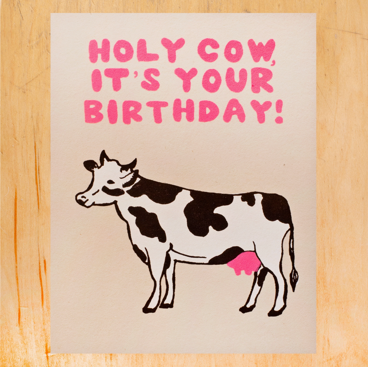 Holy Cow Riso Card