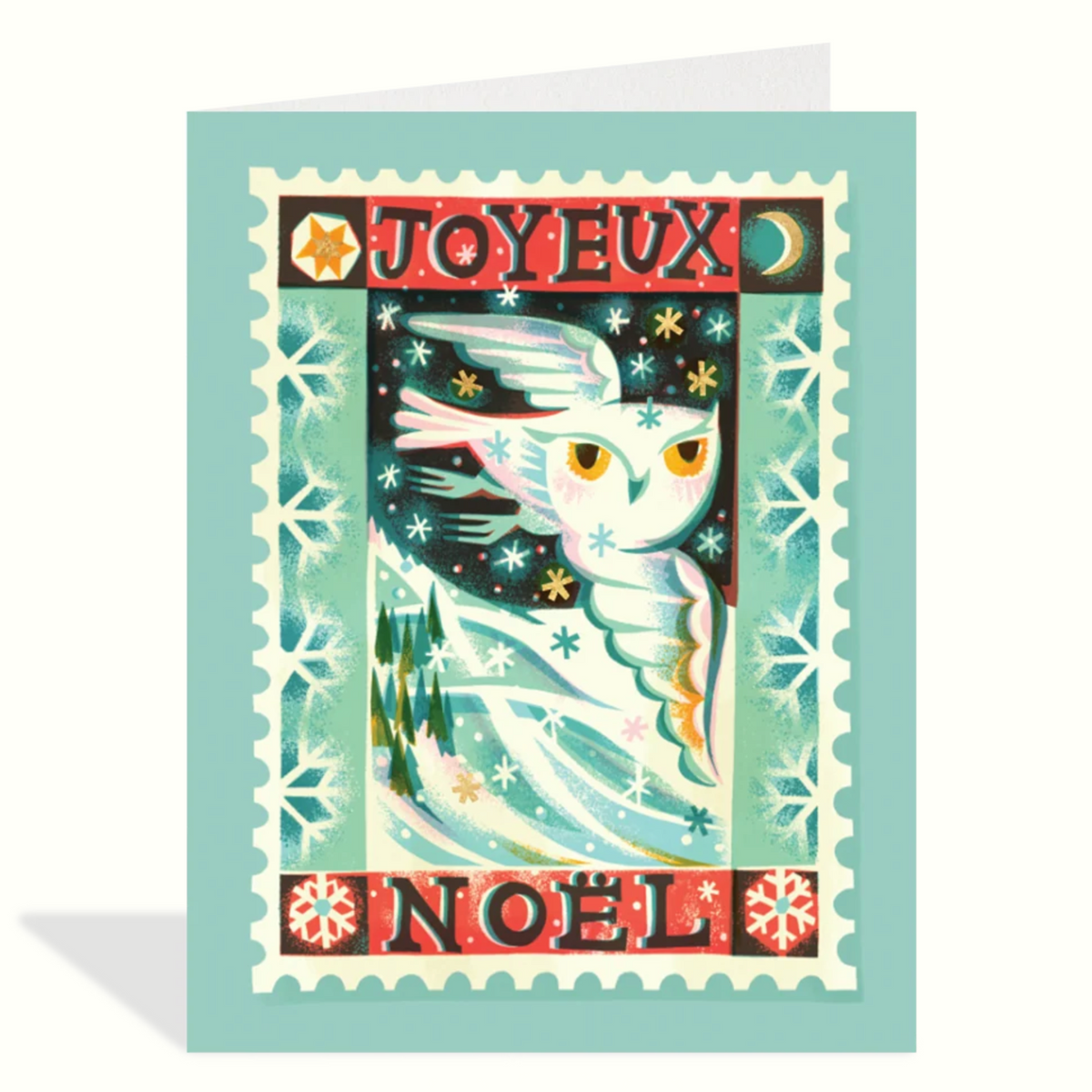 Hibou de Noel Card