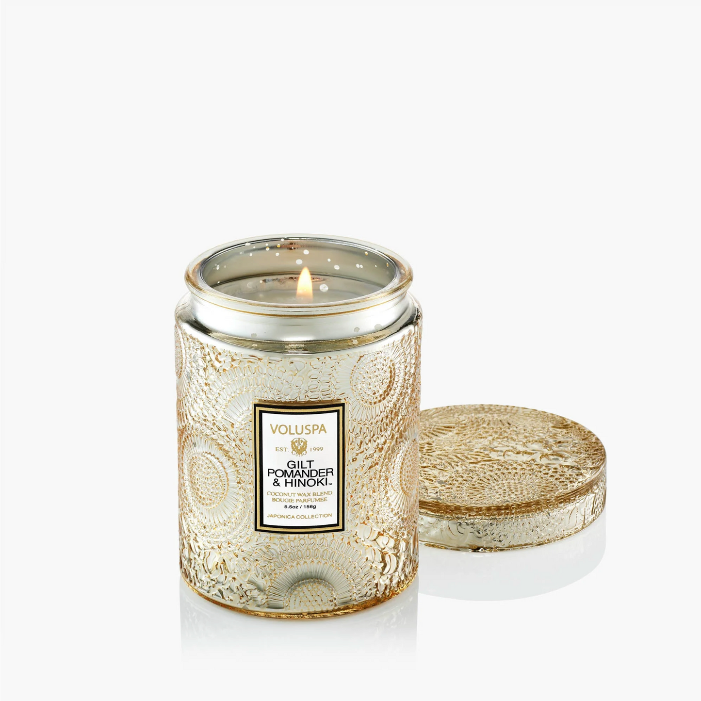 Gilt Pomander & Hinoki Candle