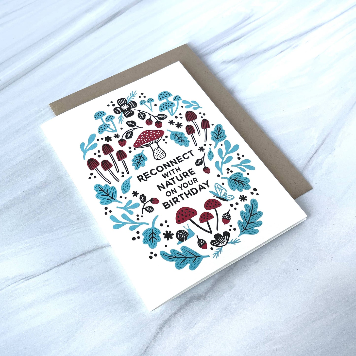 Reconnect with Nature Birthday Card