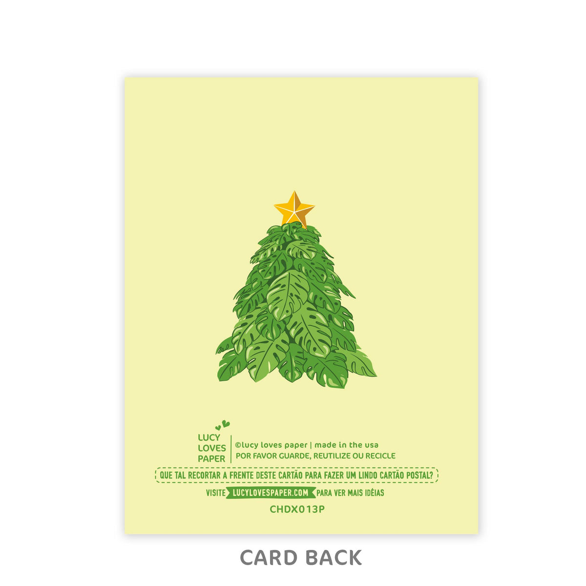 Tropical Portuguese Monstera Christmas Tree