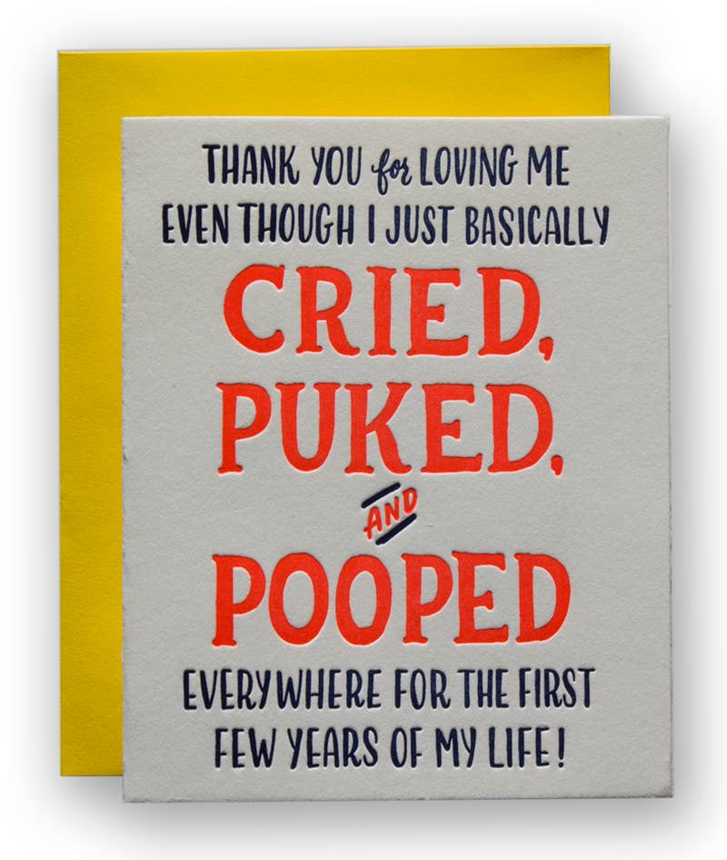 Thanks For Loving Me Though I Cried... Card