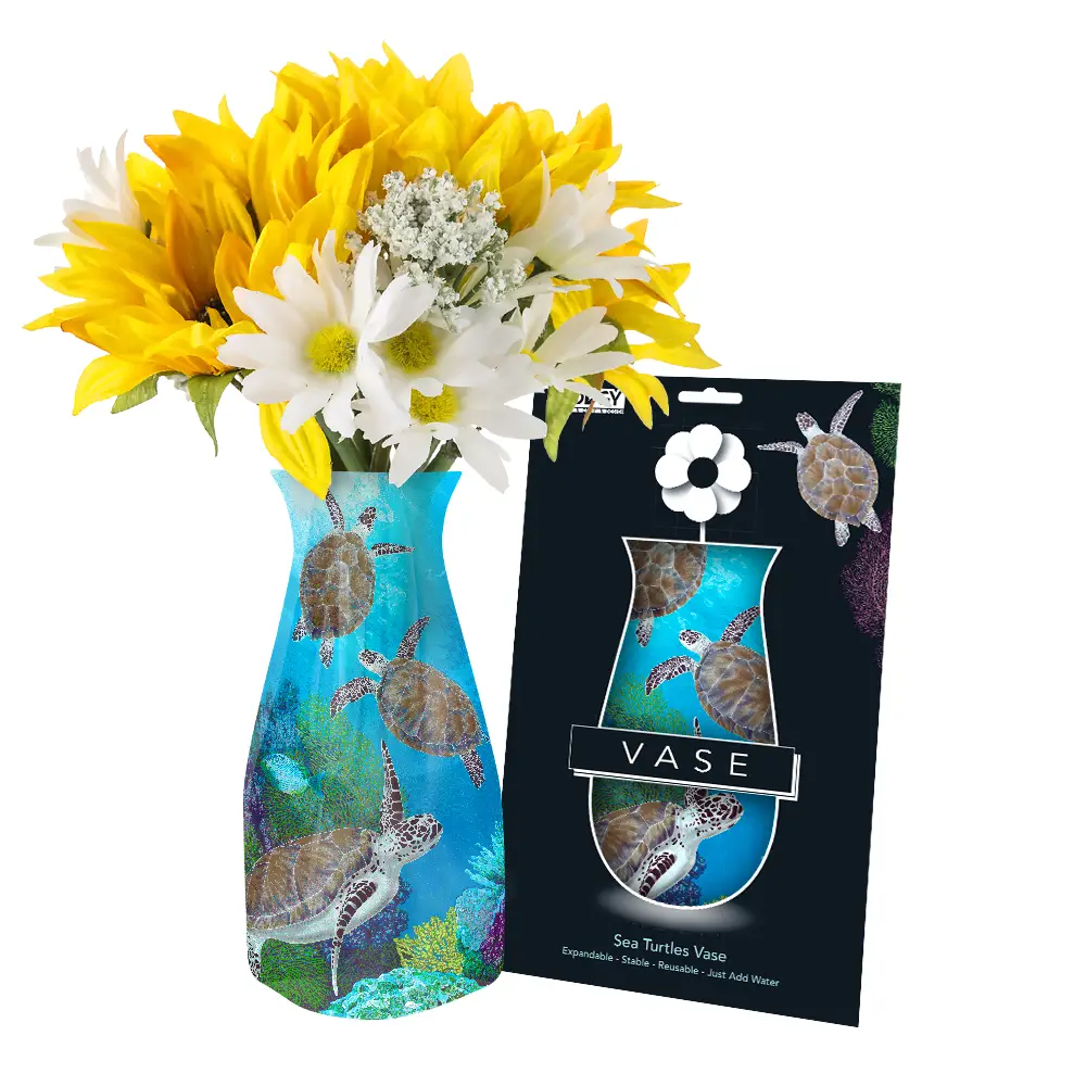 Sea Turtles Expandable Vase