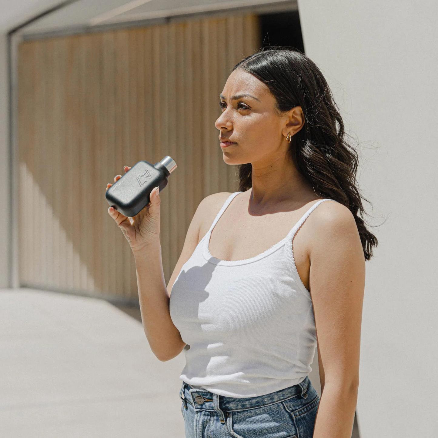 A7 Black Stainless Steel memobottle