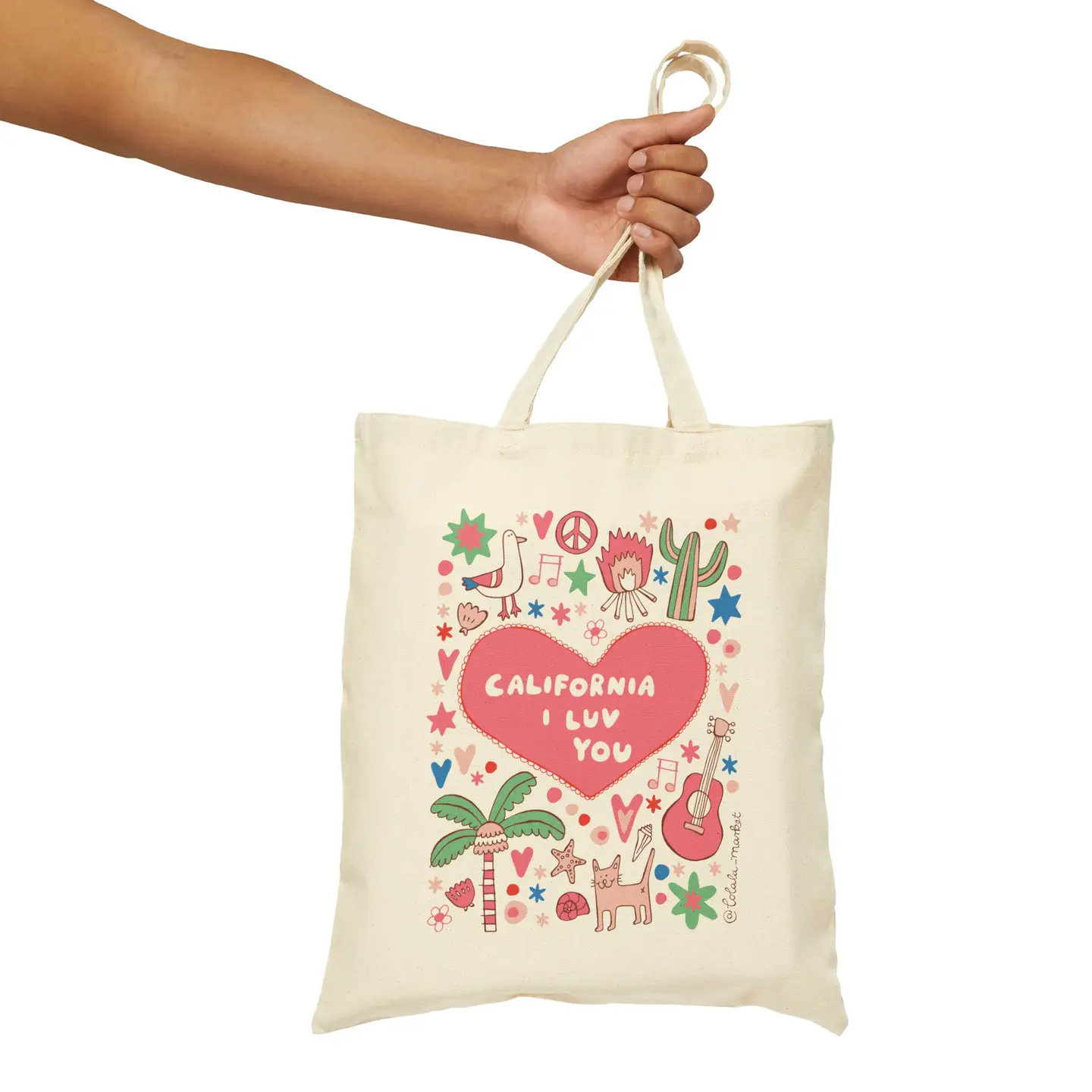 California I Luv You Tote Bag