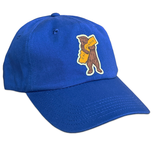 Bear Hug Embroidered Baseball Cap, Blue