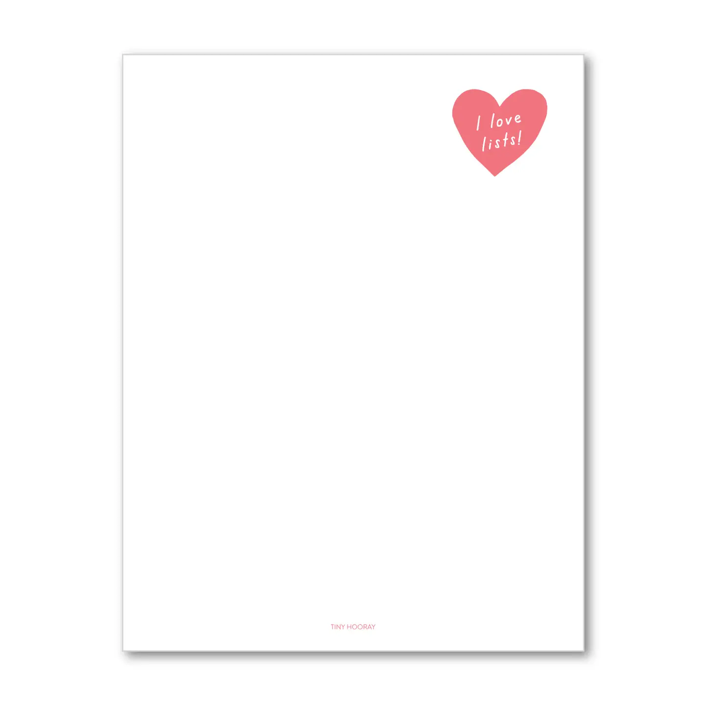 I Love Lists Notepad