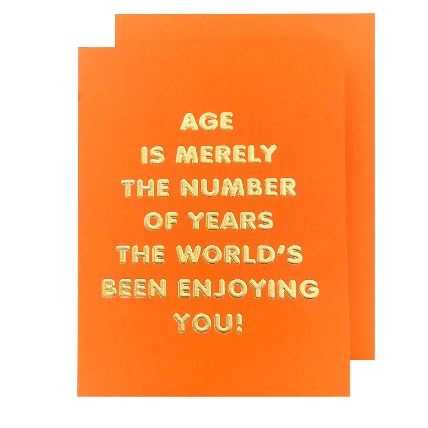 Age is Merely A Number Card