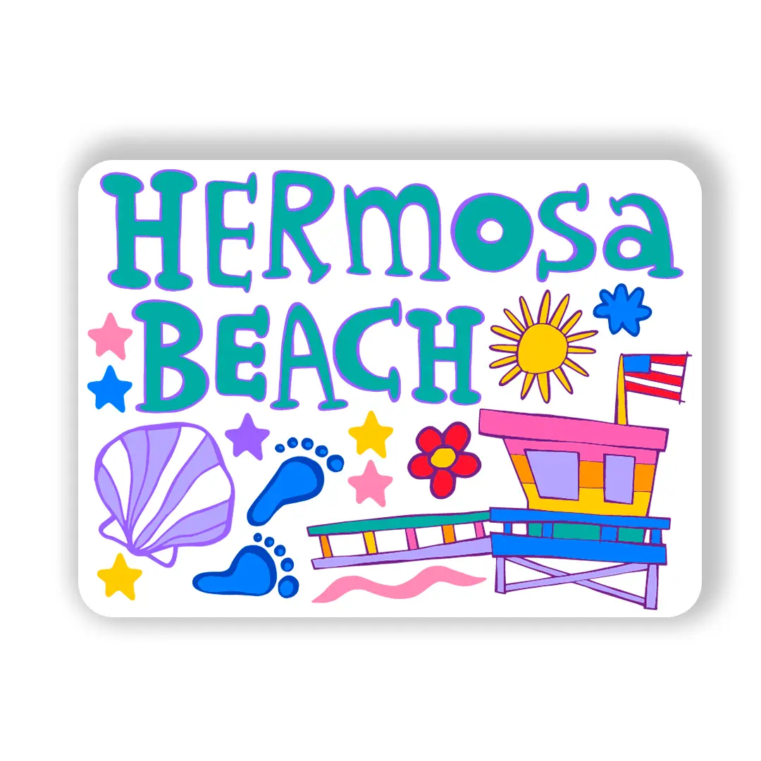 Hermosa Beach Lifeguard Tower Magnet