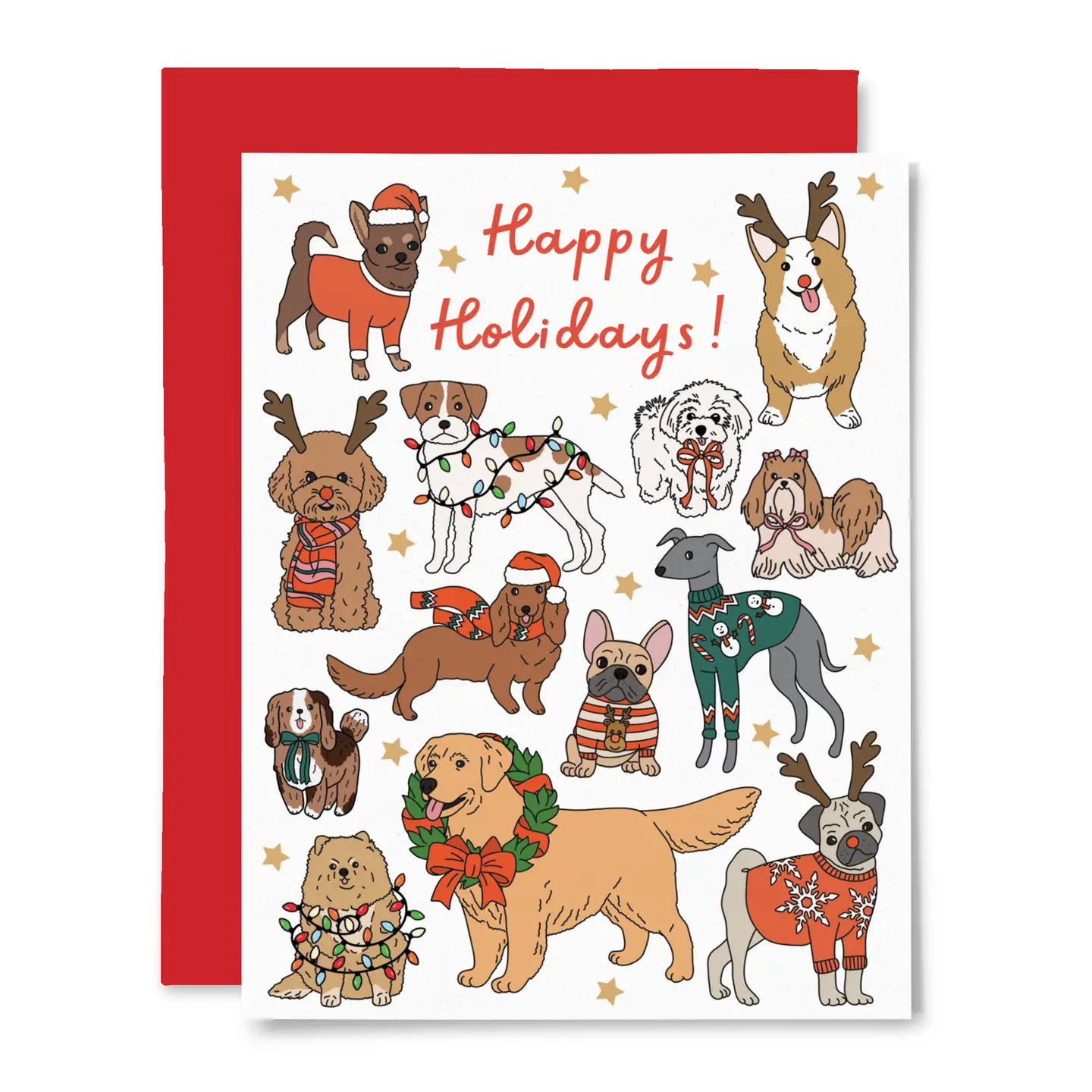Holiday Dogs Card