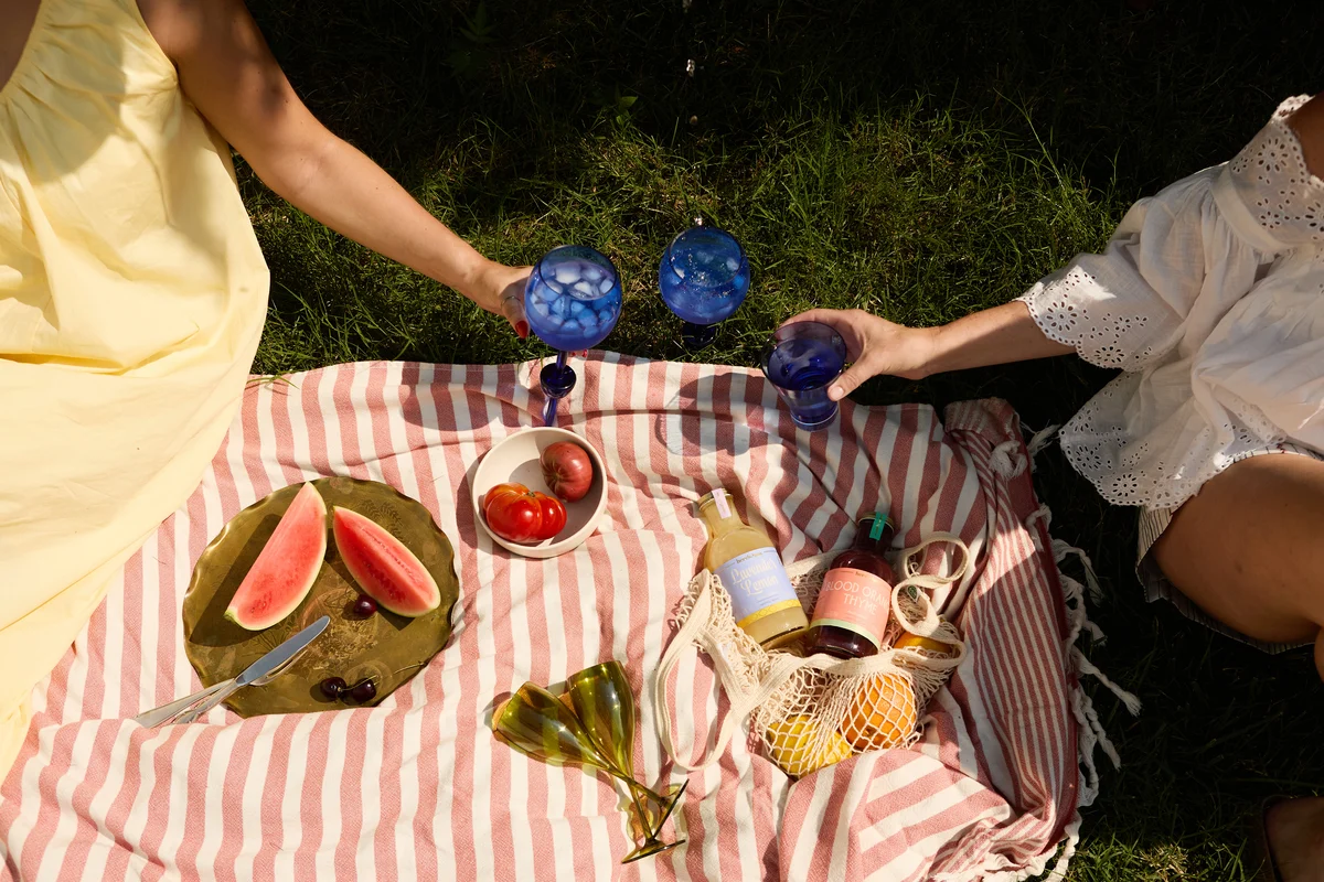 Cobalt Bodie Picnic Glass, Set of 2