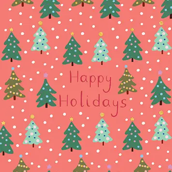 Trees Holiday Boxed Set of 12 Cards