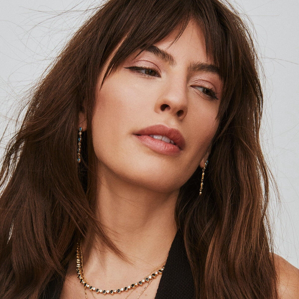 Teardrop Tennis Drop Earrings