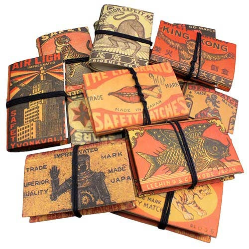 Vintage Matchbox Mini Journal