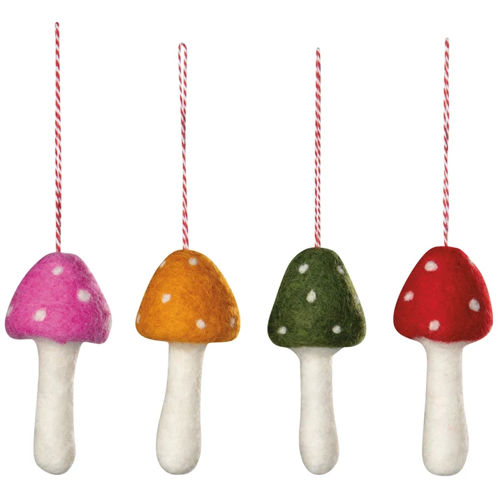 Toadstool Felt Ornament