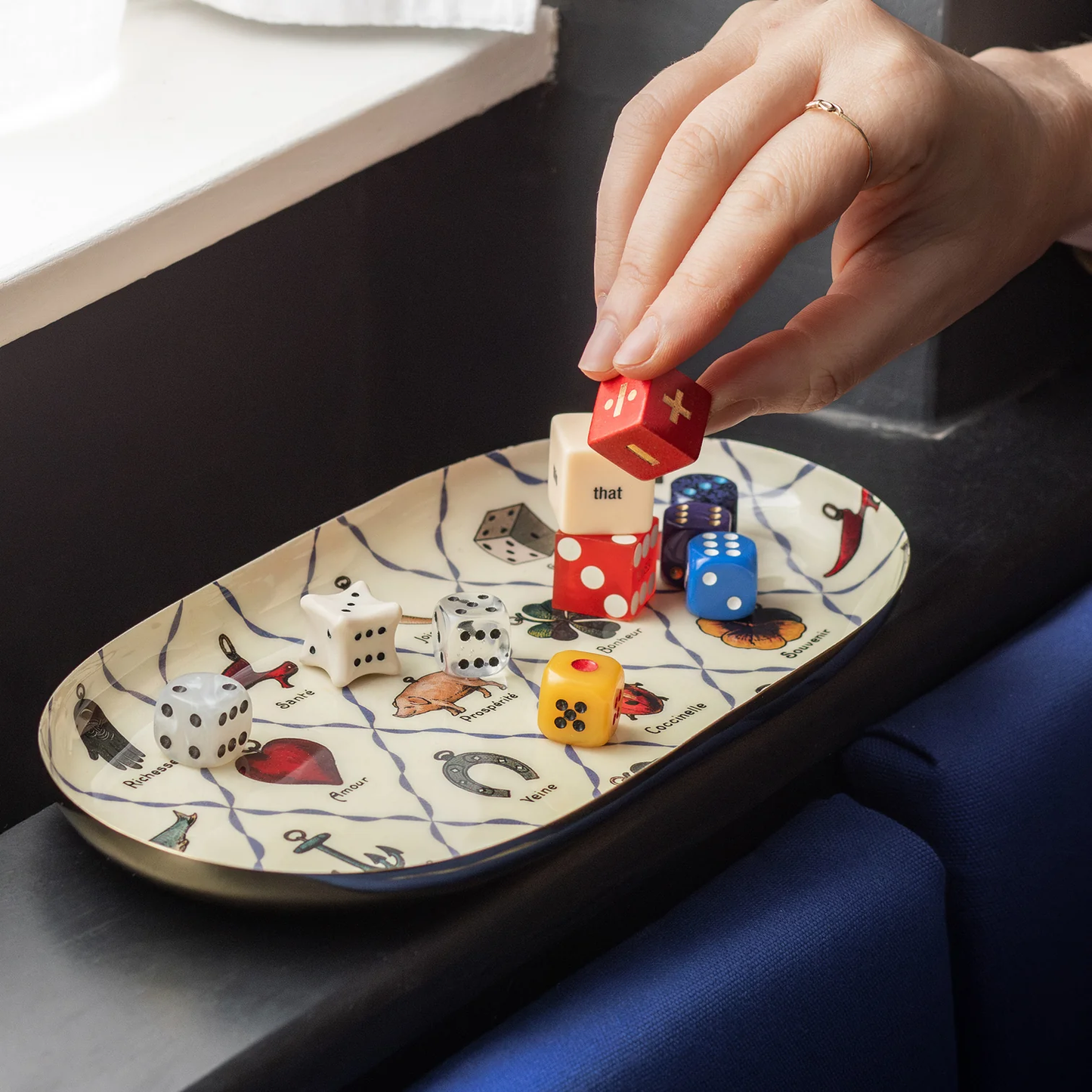 Charms Oval Enamel Tray