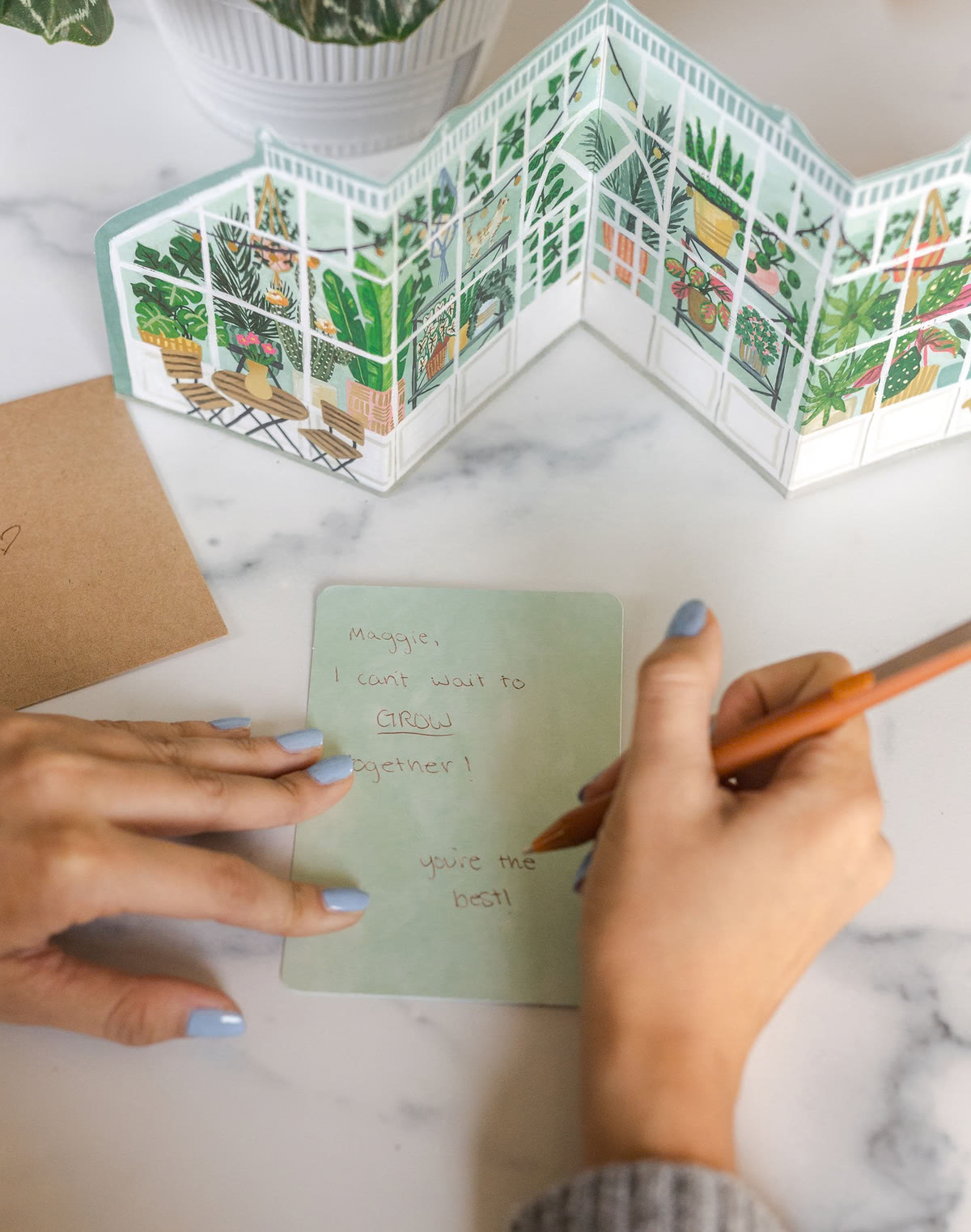 Greenhouse Accordion Card