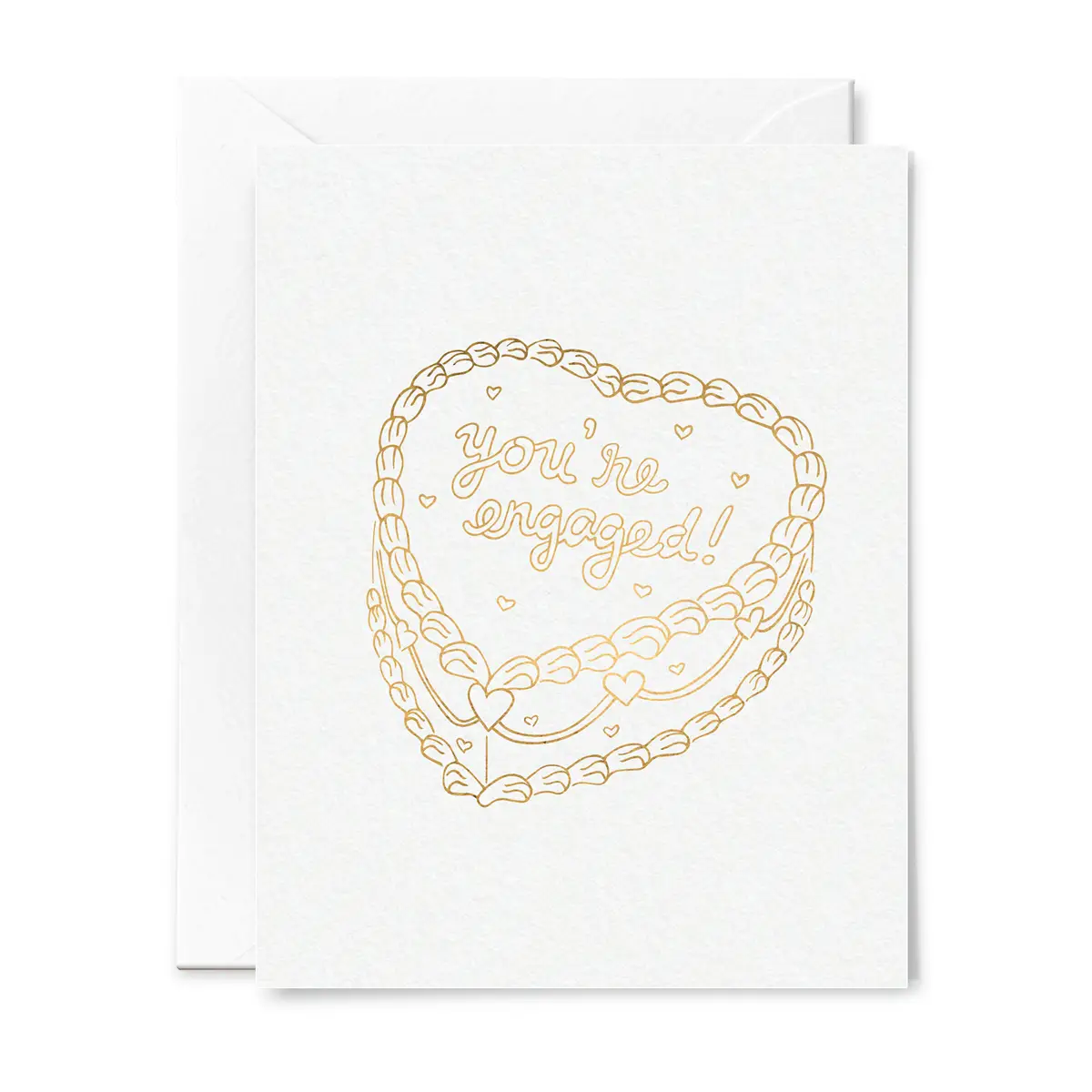 You're Engaged Cake Foil Card