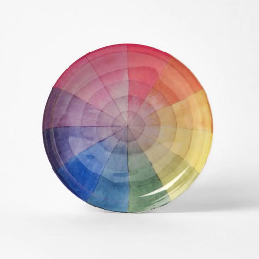 Vintage Colour Wheel Enamel Tray