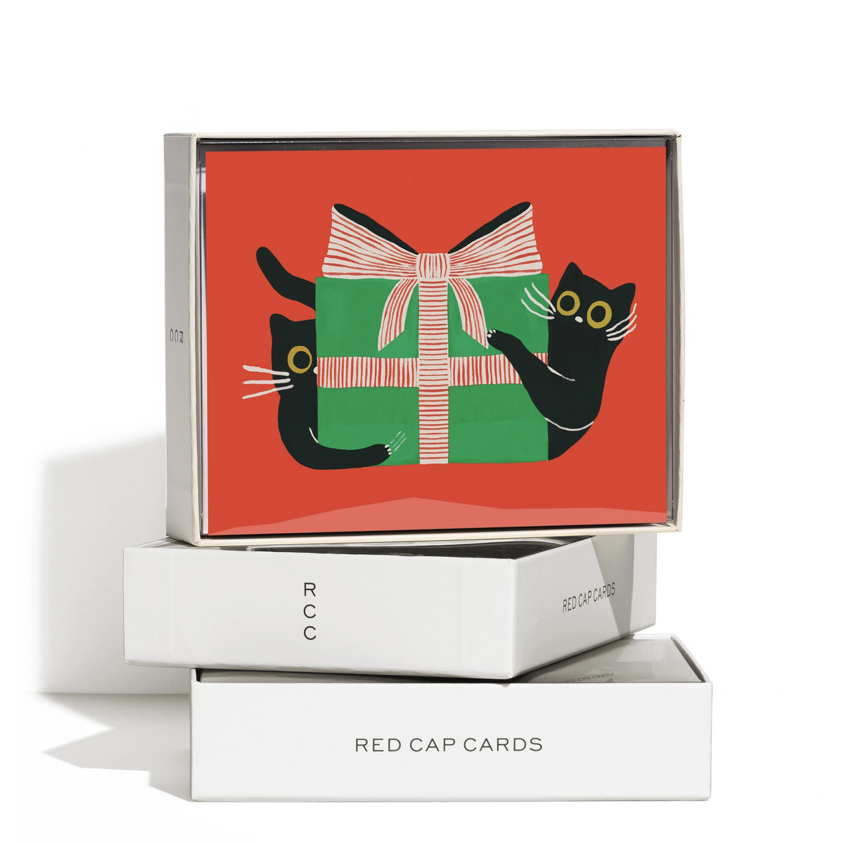 Holiday Black Cat Card, Boxed Set of 8